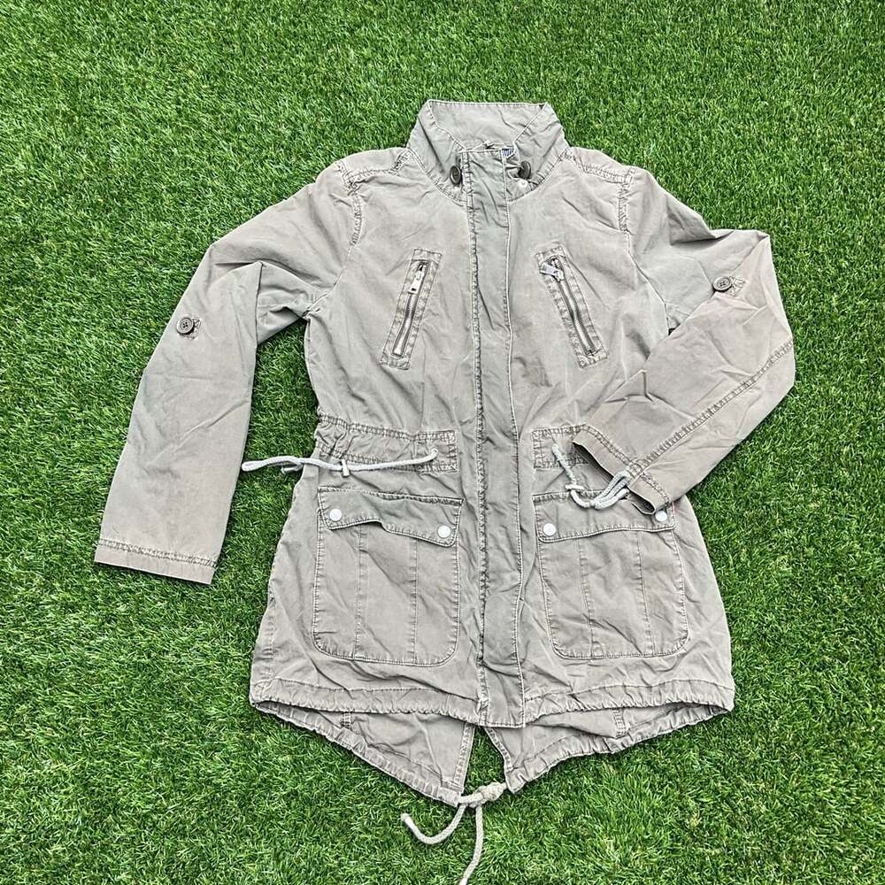 Y2K Levi's Military Green Hooded Gorpcore Utility Jacket Size M